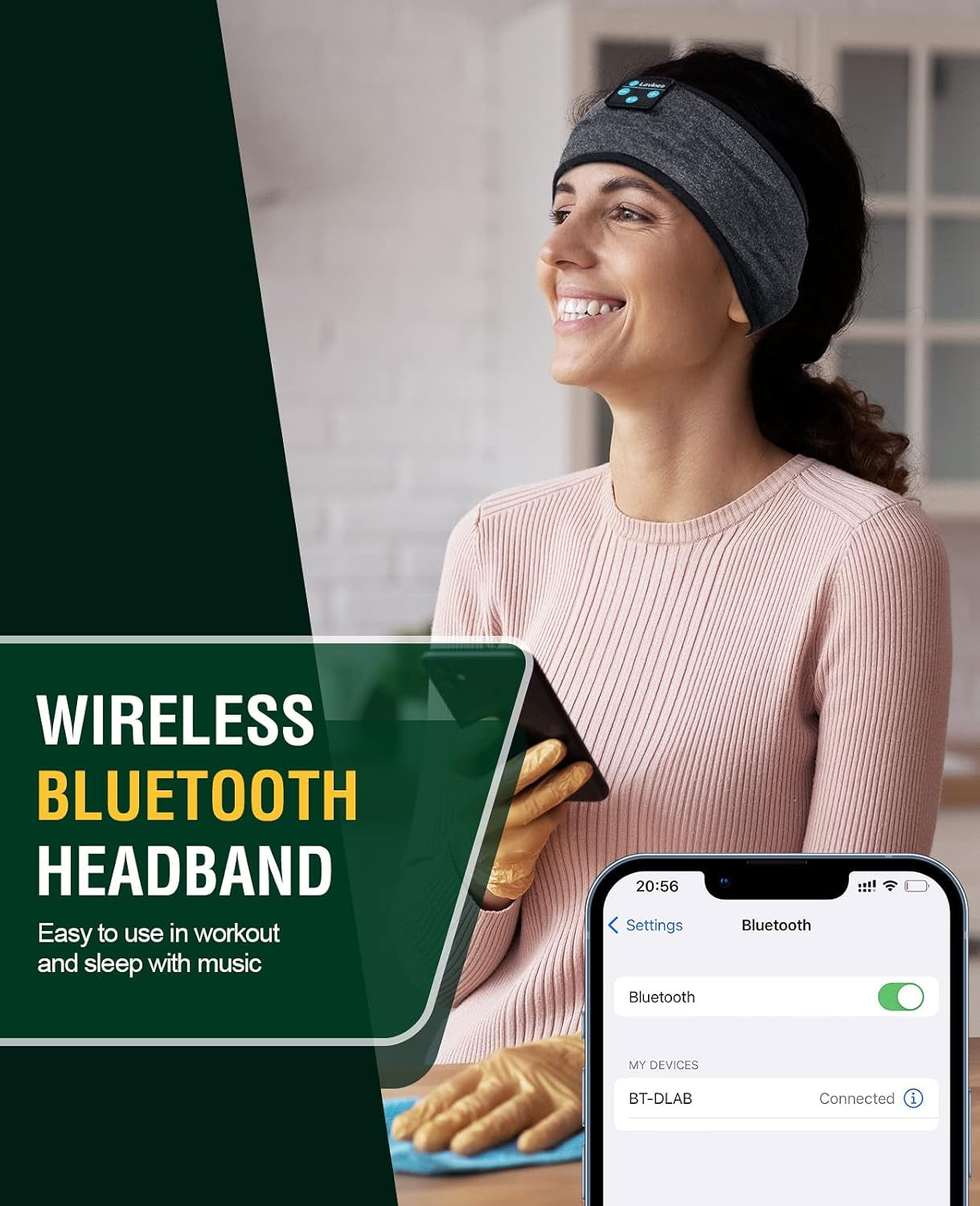 Experience Ultimate Comfort with Lavince Bluetooth Sleep Headphones - Perfect for Side Sleepers and Music Lovers!