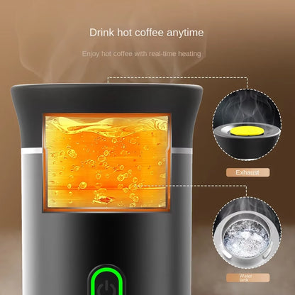 Ultimate 3-in-1 Portable Wireless Espresso Maker for Travel, Car & Home Brewing