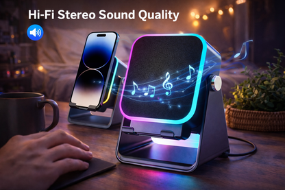 No buttons. No cables. Just drop your phone and play.