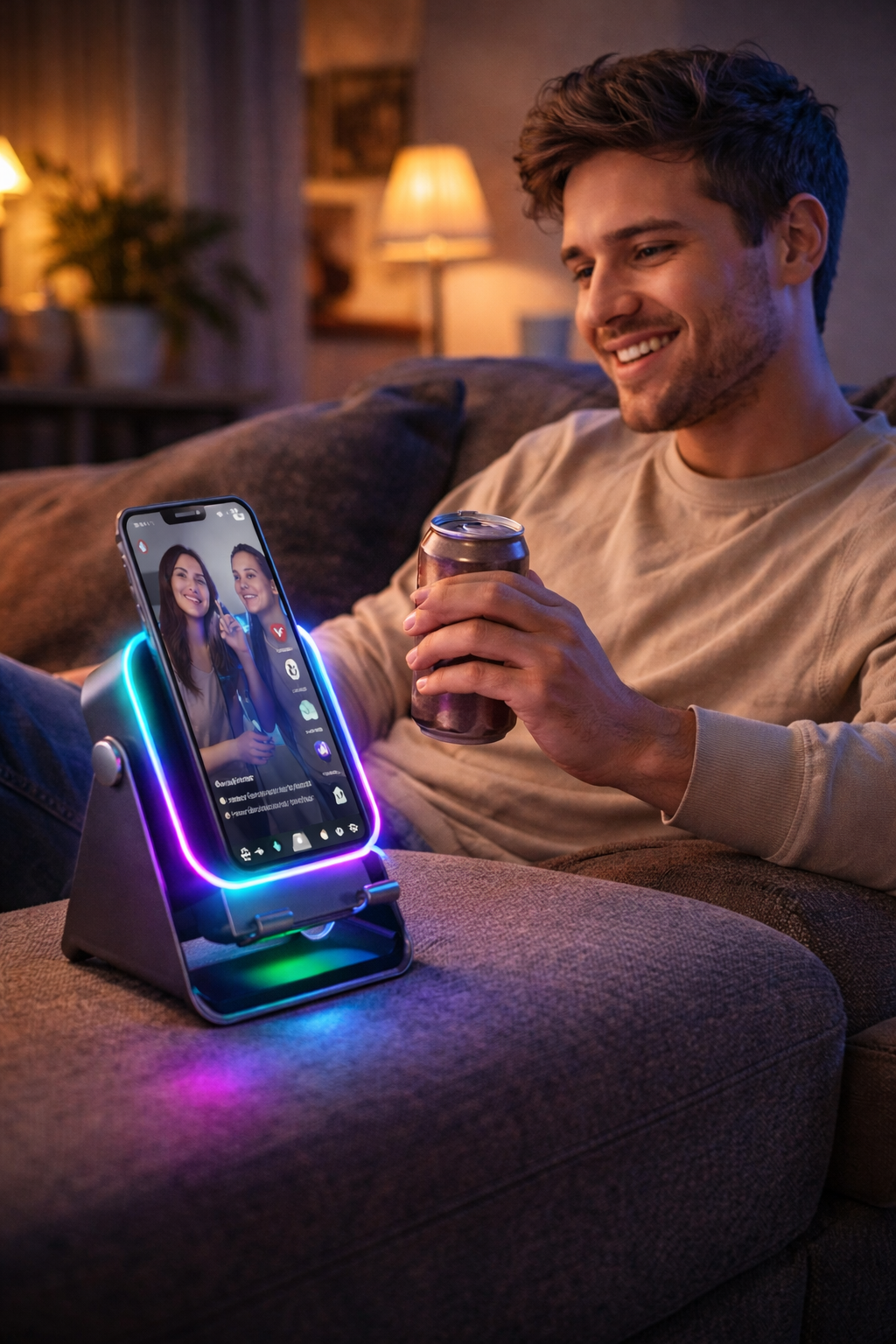 No buttons. No cables. Just drop your phone and play.