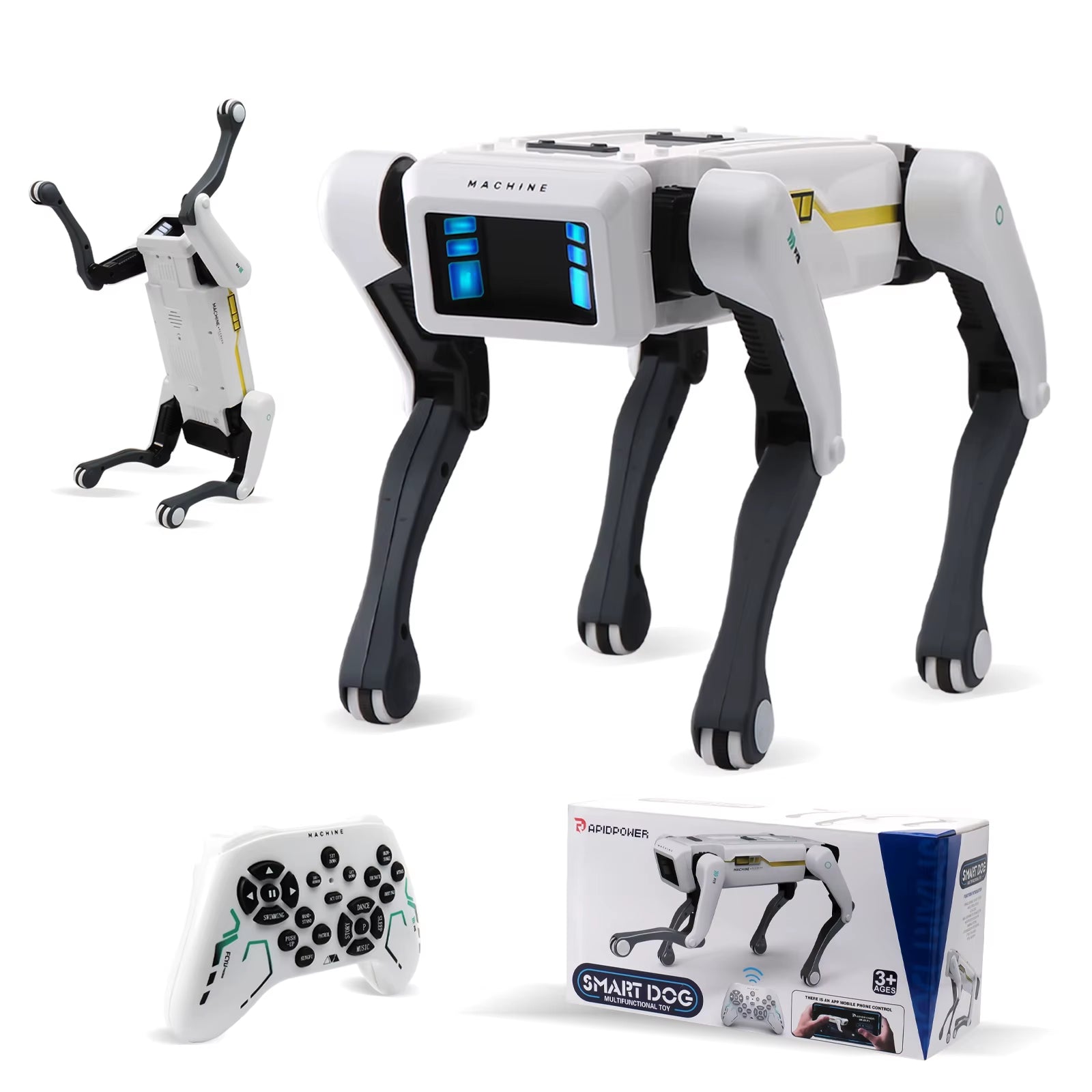 Unleash Creativity with the Intelligent AI RC Robot Dog - Voice Dialogue, APP Control, Singing & Dancing Fun for Kids!