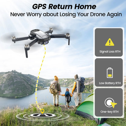 Experience Stunning Aerial Views with the WF31 4K GPS Foldable Drone - 50 Minutes of Flight Time for Captivating Adventures