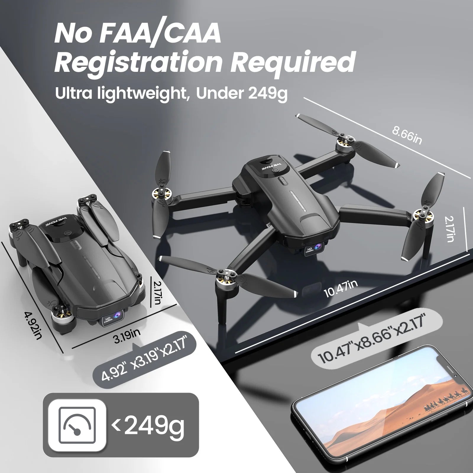 Experience Stunning Aerial Views with the WF31 4K GPS Foldable Drone - 50 Minutes of Flight Time for Captivating Adventures