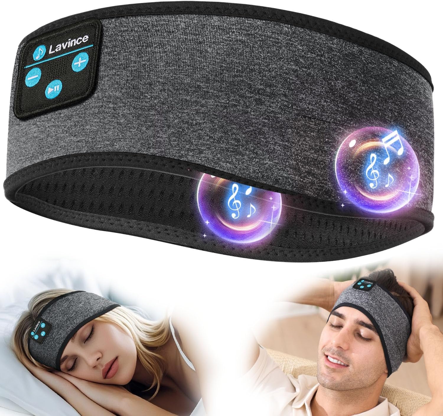 Experience Ultimate Comfort with Lavince Bluetooth Sleep Headphones - Perfect for Side Sleepers and Music Lovers!