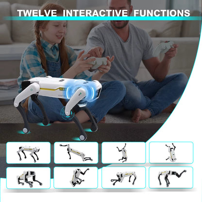 Unleash Creativity with the Intelligent AI RC Robot Dog - Voice Dialogue, APP Control, Singing & Dancing Fun for Kids!