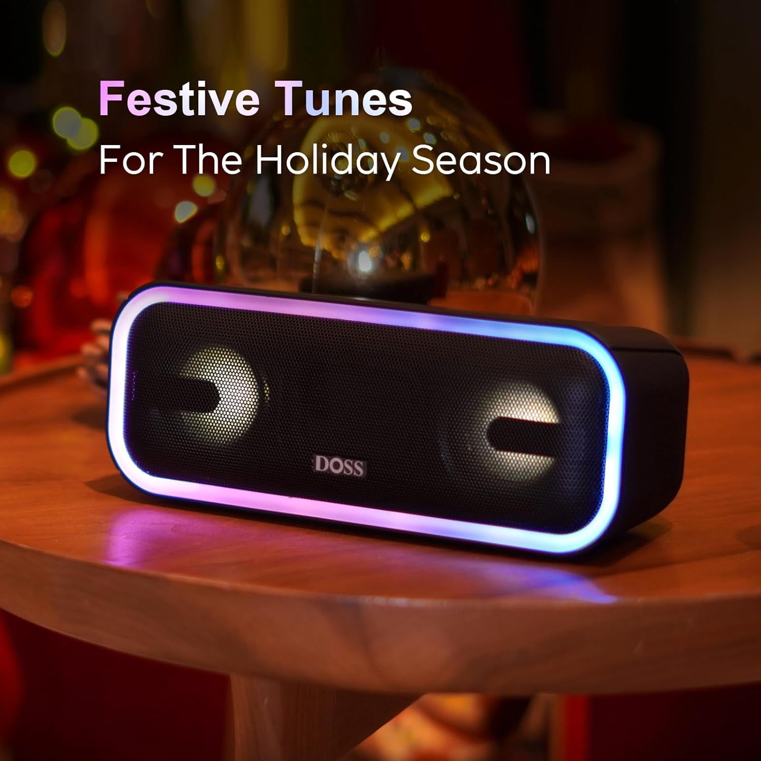 SoundBox Pro+ Bluetooth Speaker - Experience 24W Immersive Stereo Sound with Booming Bass, Waterproof Design, and 15 Hours of Playtime - Perfect for Outdoor Parties and Adventures!