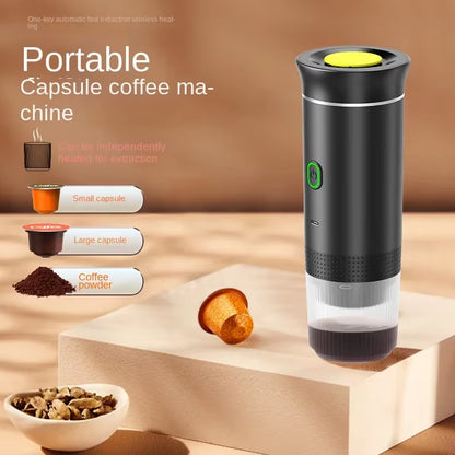 Ultimate 3-in-1 Portable Wireless Espresso Maker for Travel, Car & Home Brewing